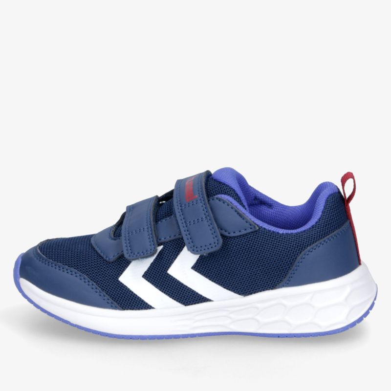 Leichter, atmungsaktiver Sportschuh in Blau mit praktischem Klettverschluss und rutschfester Sohle