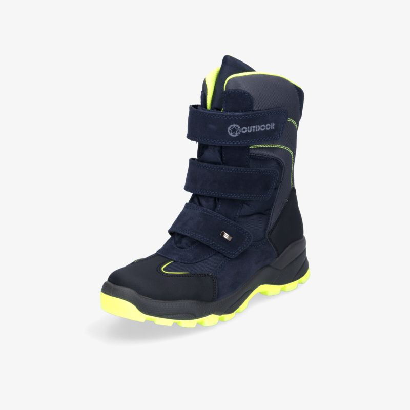 Robuster Outdoor-Stiefel mit stabilen Klettverschlüssen und rutschfester Sohle für optimalen Halt bei jedem Wetter