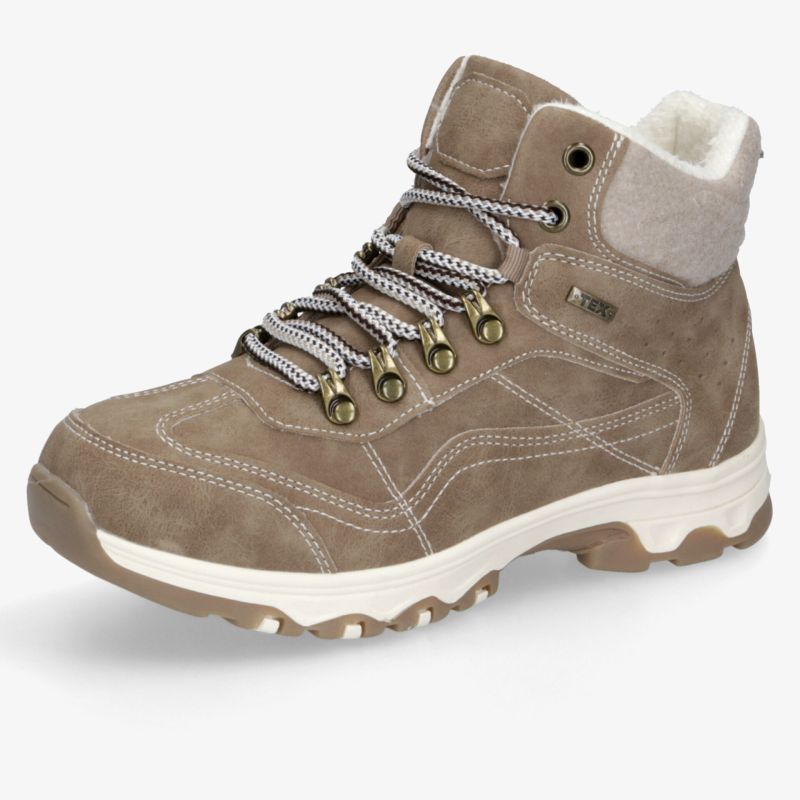 robuster bergschuh mit warmem Futter und rutschfester Sohle für optimalen Komfort und Halt