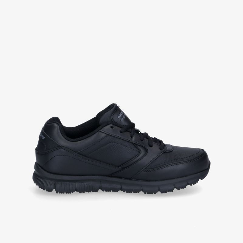 Stylischer schwarzer Sportschuh mit robuster Sohle für optimalen Komfort und Halt.