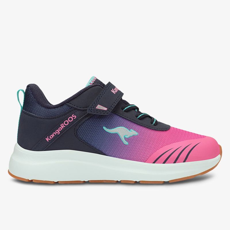 Leichter Sneaker in modischem Pink und Blau mit bequemer Passform und rutschfester Sohle, sportliches Design