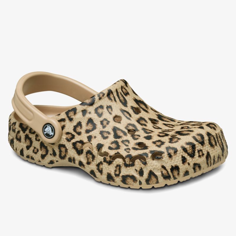 Leichter bequemer Clog mit leopard Muster und rutschfester Sohle, atmungsaktiv und pflegeleicht