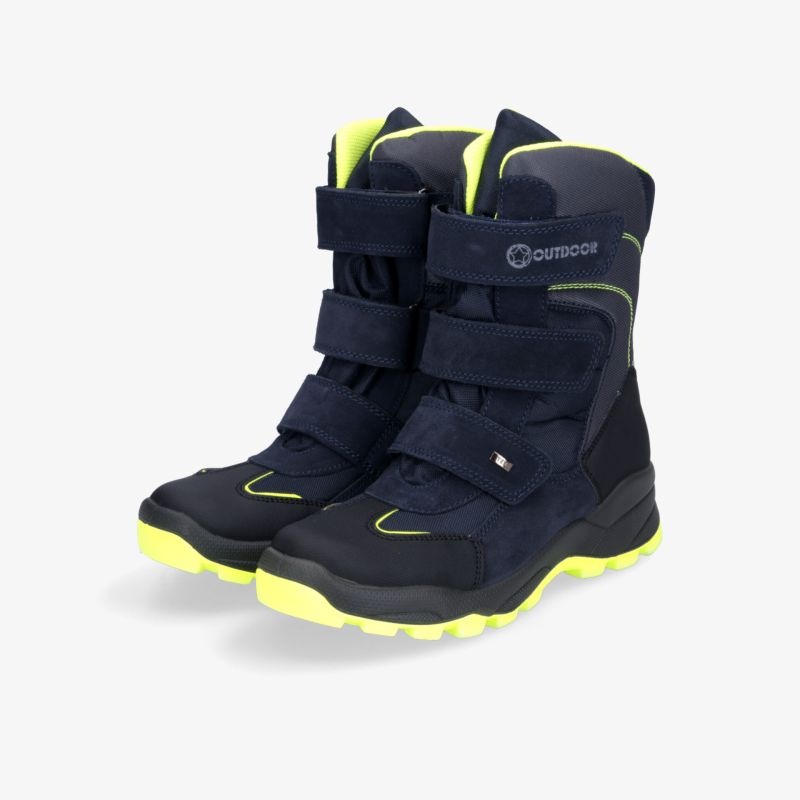 Wasserdichter, warmer und robuster Winterschuh mit rutschfester Sohle und extra Klettverschlüssen