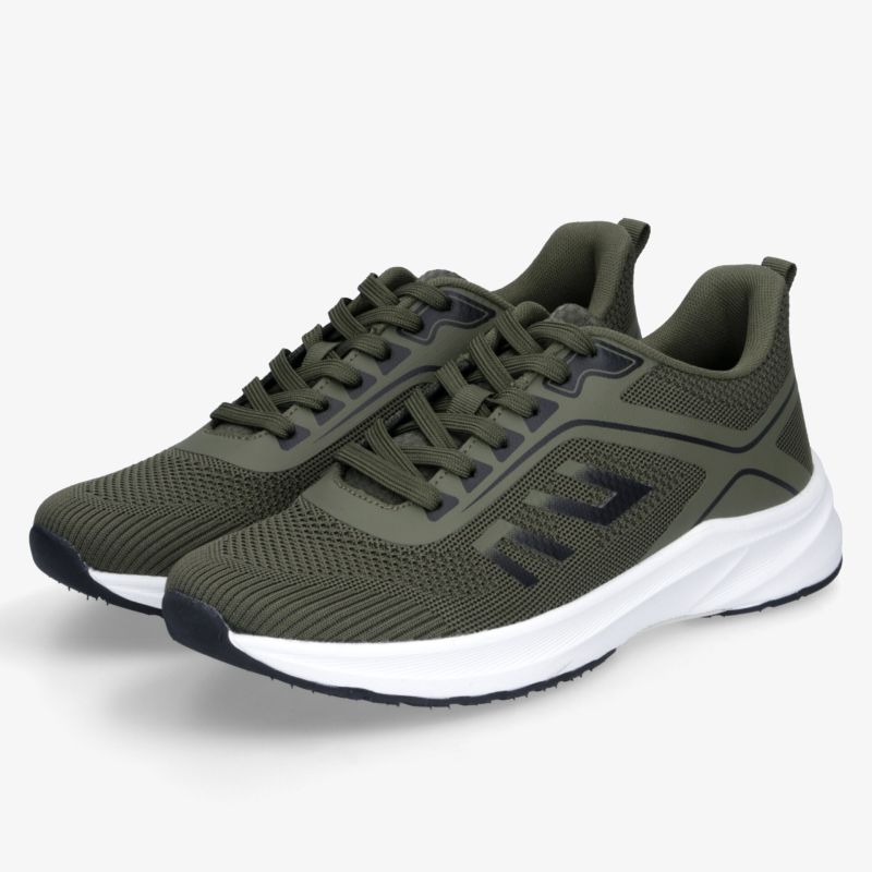Bequeme und leichte Sportschuhe in Olivgrün mit rutschfester Sohle und dynamischem Design für optimalen Komfort