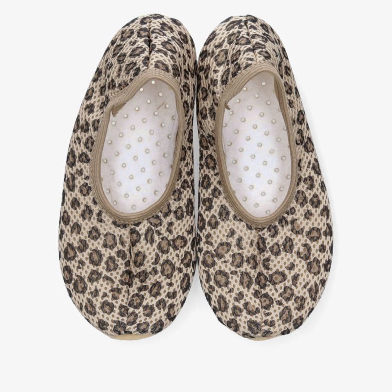 Bequemer leichter Ballerina mit flexibler Sohle und modischem Leomuster, perfekt für den Alltag