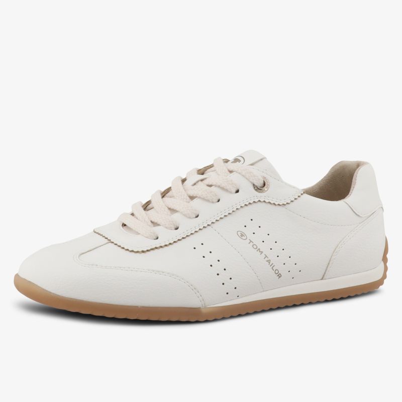 Leichter weißer Sneaker mit sportlichem Design und flexibler Sohle für hohen Tragekomfort