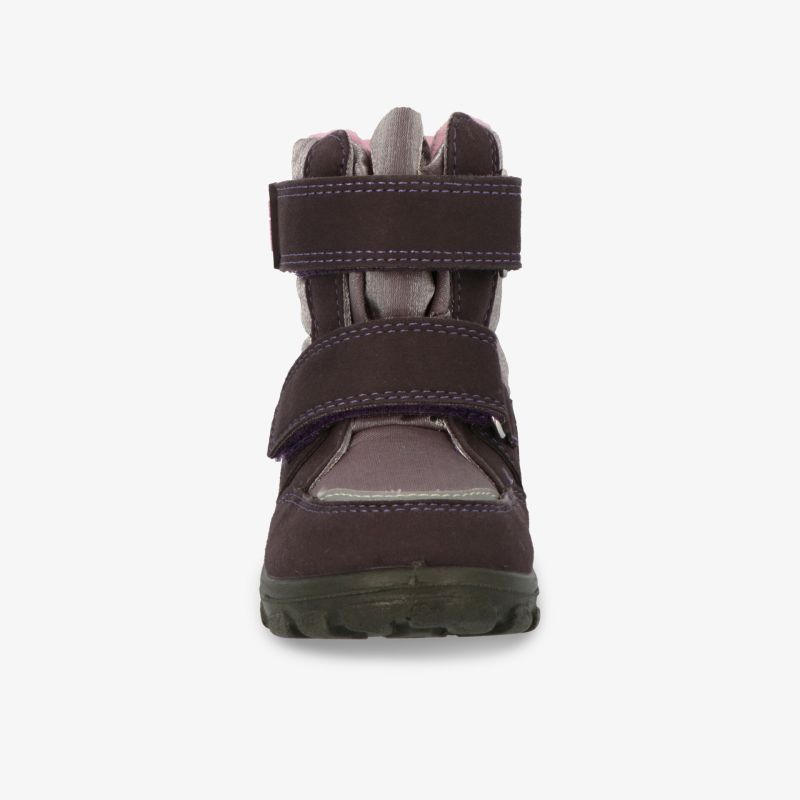 Robuster Stiefel mit Klettverschluss und rutschfester Sohle. Perfekt für Outdoor-Abenteuer geeignet.